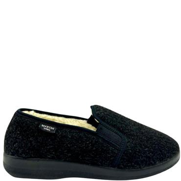 MJARTAN GTS FUR LINED FULL SLIPPER - ANTHRACITE